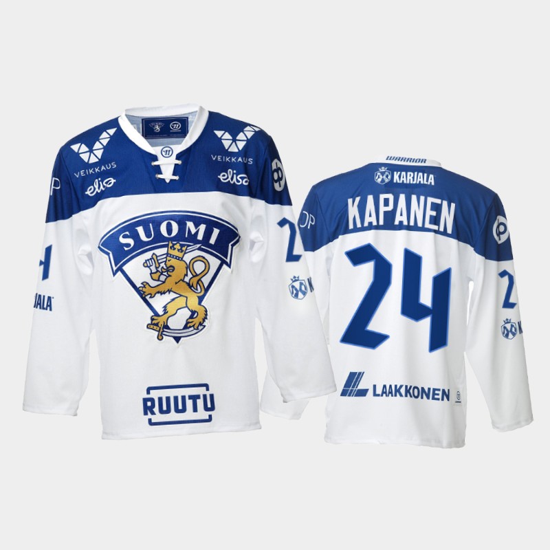 Finland Team Kasperi Kapanen 2021-22 Home White Jersey #24