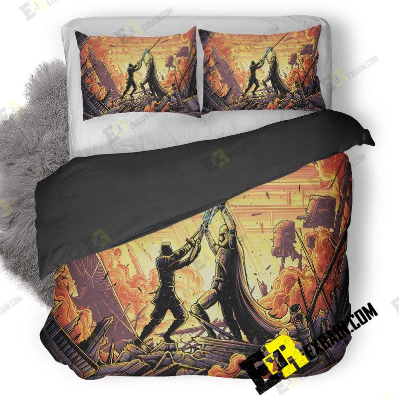 Finn And Captain Phasma In Star Wars The Last Jedi Artwork Mk 3D Customized Duvet Cover Bedding Set