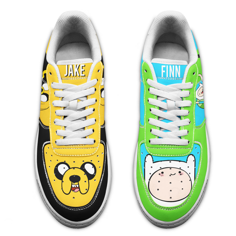 Finn and Jake Air Sneakers Custom Adventure Time Shoes