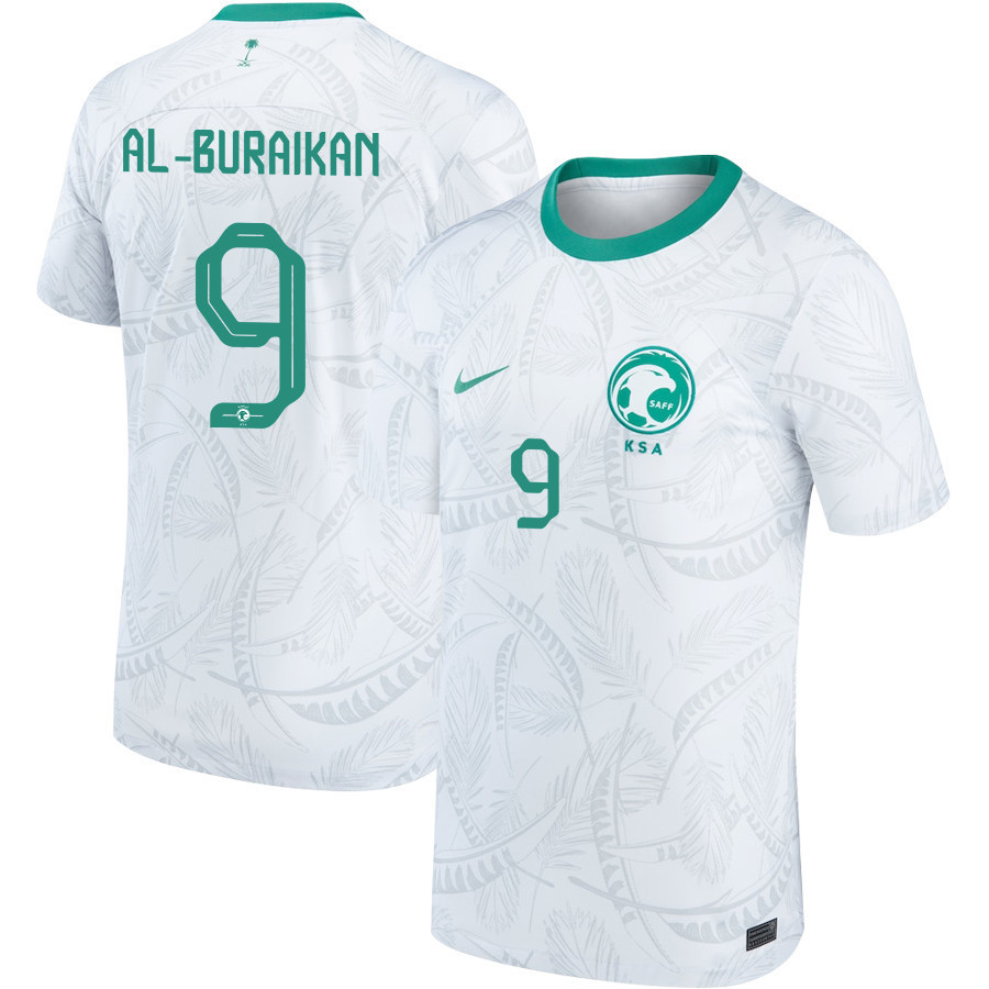 Firas Al-Buraikan 9 Saudi Arabia National Team Qatar World Cup 2022-23 Home  Soccer Jersey