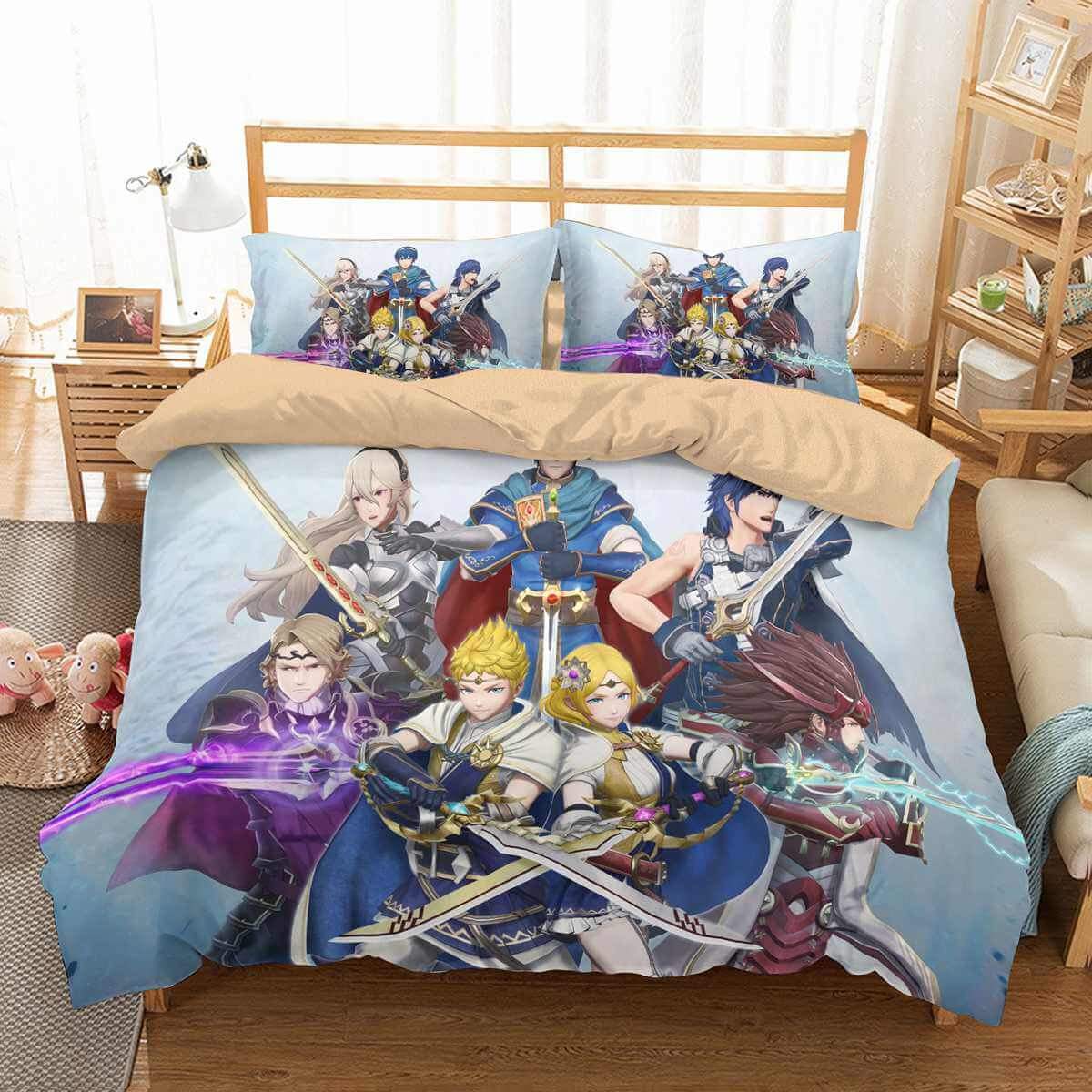 Fire Emblem Warriors 3D Customized Duvet Cover Bedding Set