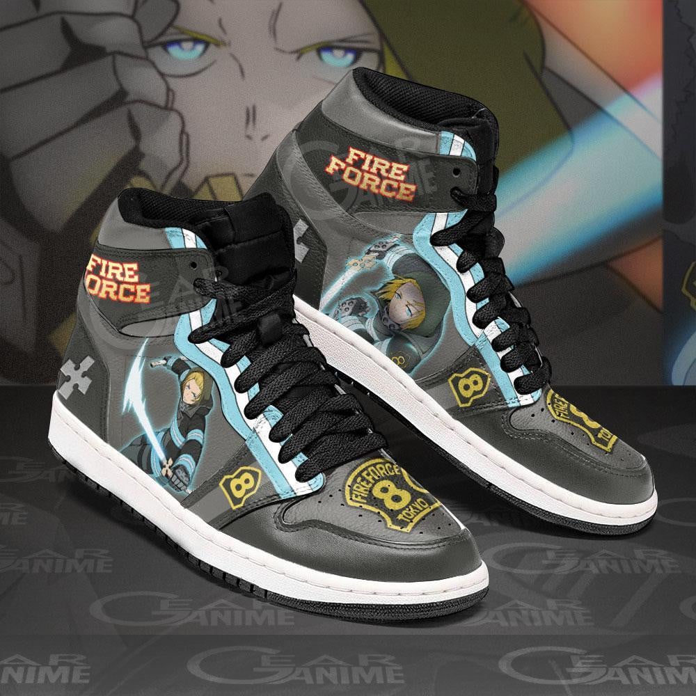 Fire Force Arthur Boyle JD1s Sneakers Anime Shoes, Air Jordan Hightop