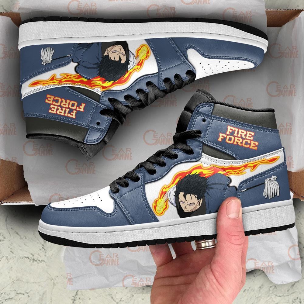 Fire Force Benimaru Shinmon JD1s Sneakers Anime Shoes, Air Jordan Hightop