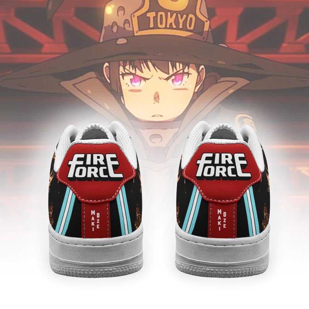 Fire Force Maki Oze Sneakers Costume Anime Shoes