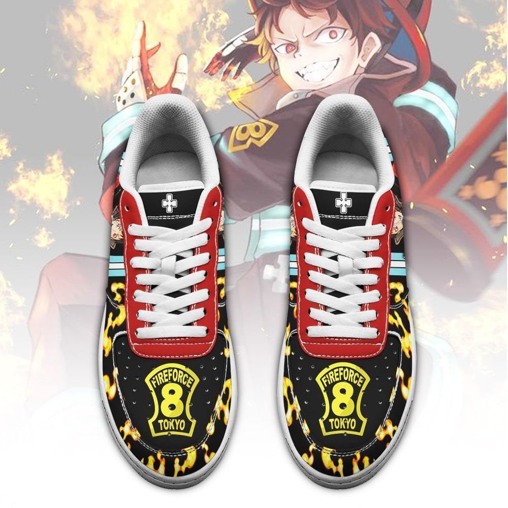 Fire Force Shinra Kusakabe Sneakers Costume Anime Shoes