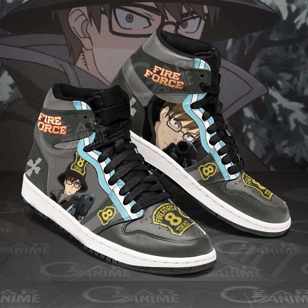 Fire Force Takehisa Hinawa JD1s Sneakers Anime Shoes, Air Jordan Hightop