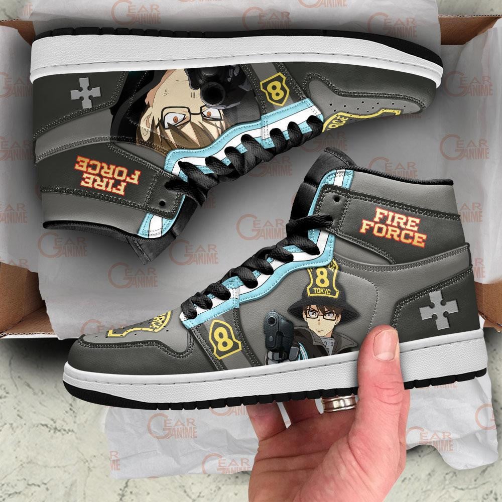 Fire Force Takehisa Hinawa JD1s Sneakers Anime Shoes, Air Jordan Hightop