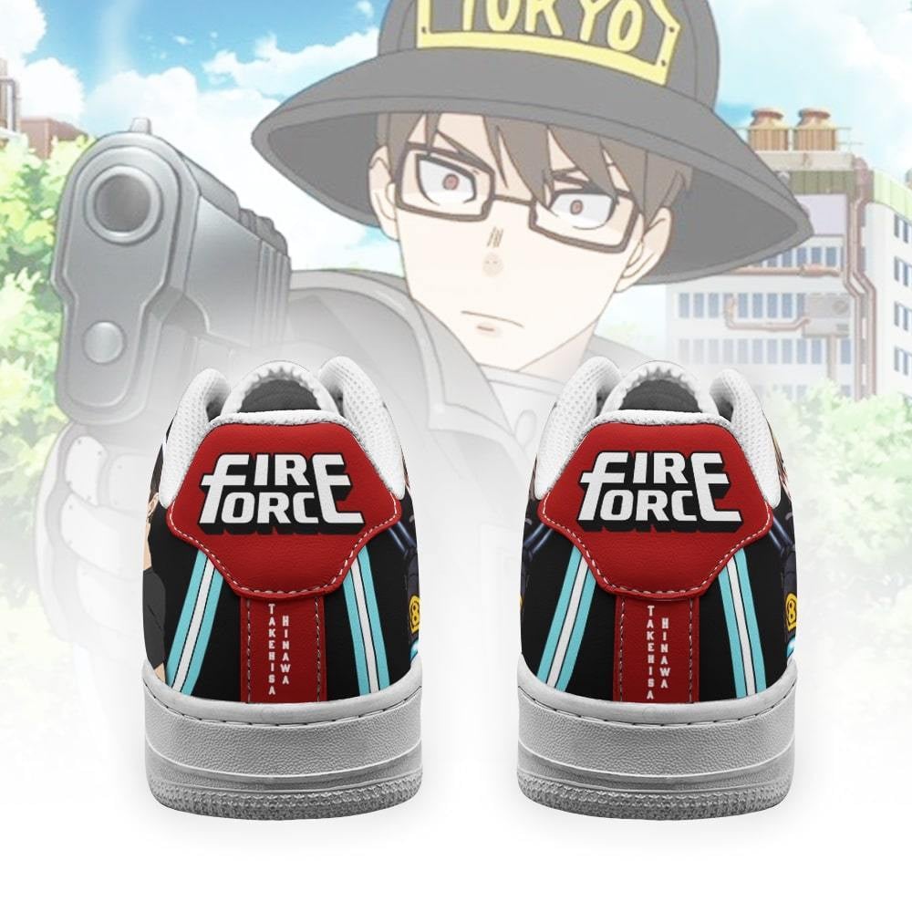 Fire Force Takehisa Hinawa Sneakers Costume Anime Shoes