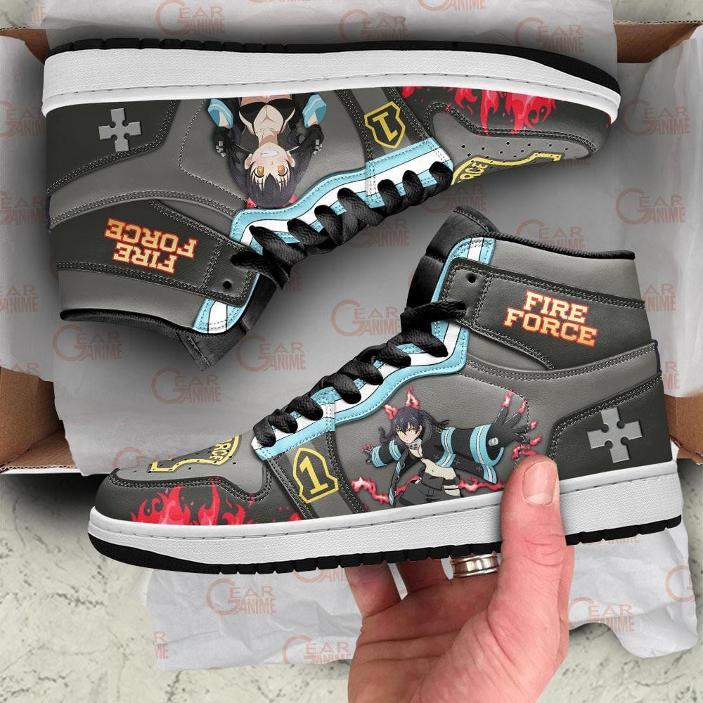 Fire Force Tamaki Kotatsu JD1s Sneakers Anime Shoes, Air Jordan Hightop