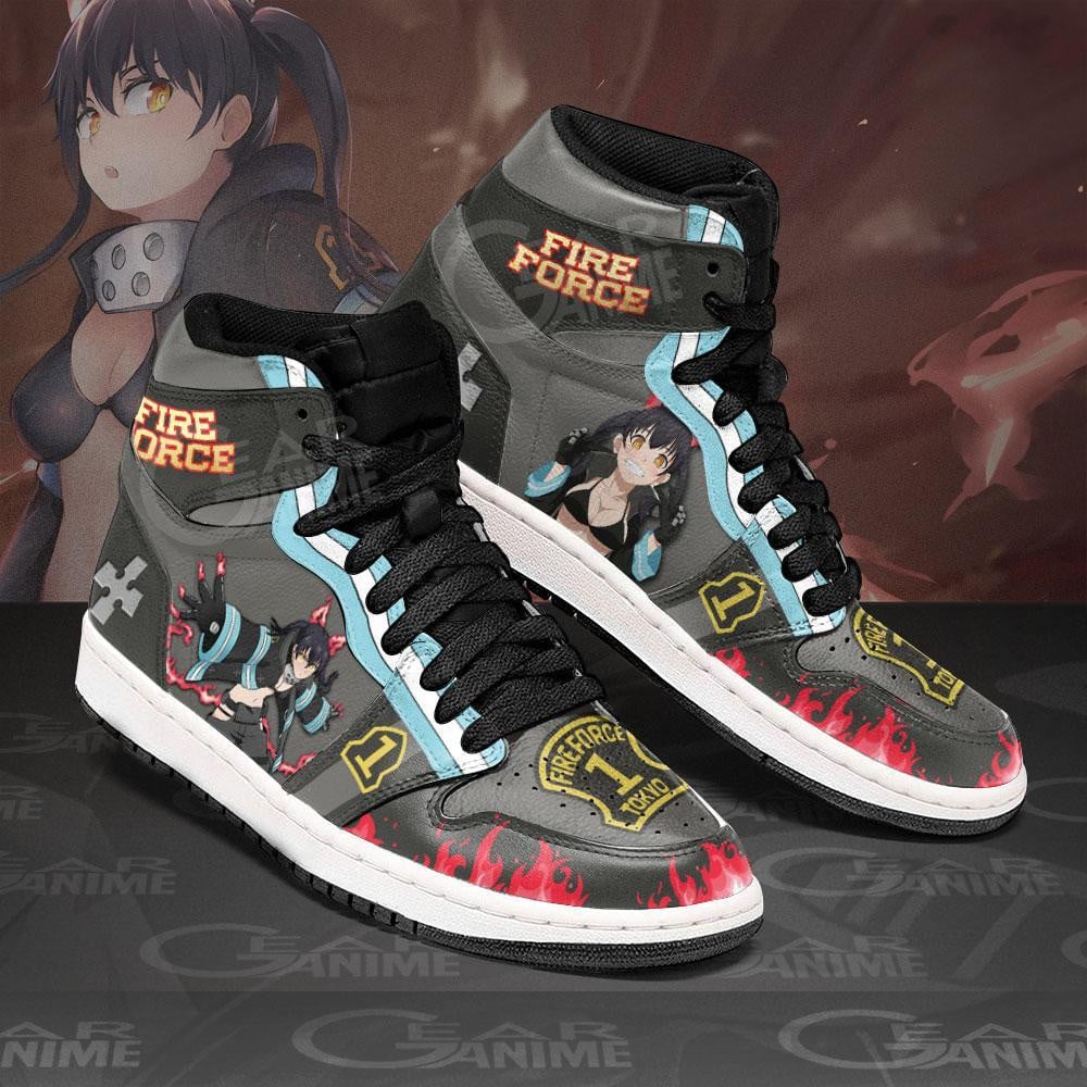 Fire Force Tamaki Kotatsu JD1s Sneakers Anime Shoes, Air Jordan Hightop
