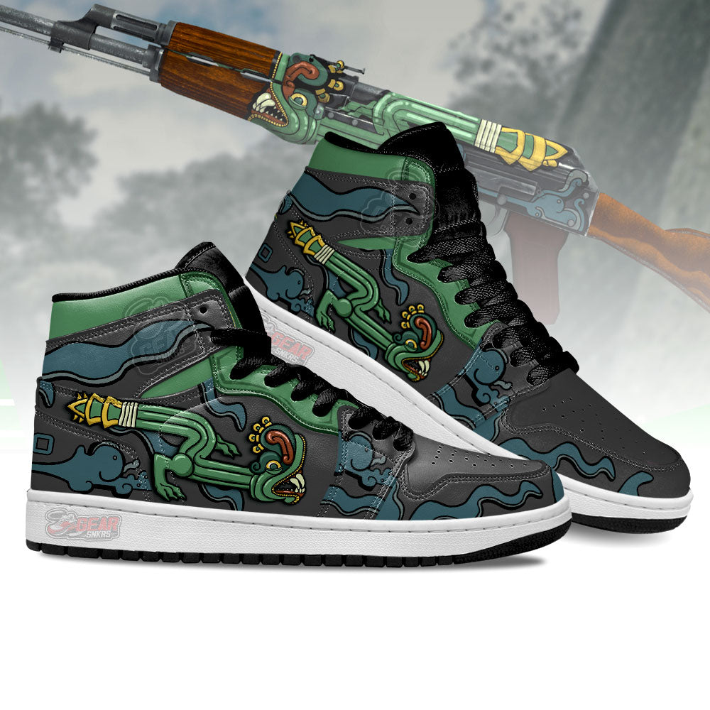Fire Serpent Counter-Strike Skins JD Sneakers Shoes For Fans, Air Jordan Hightop