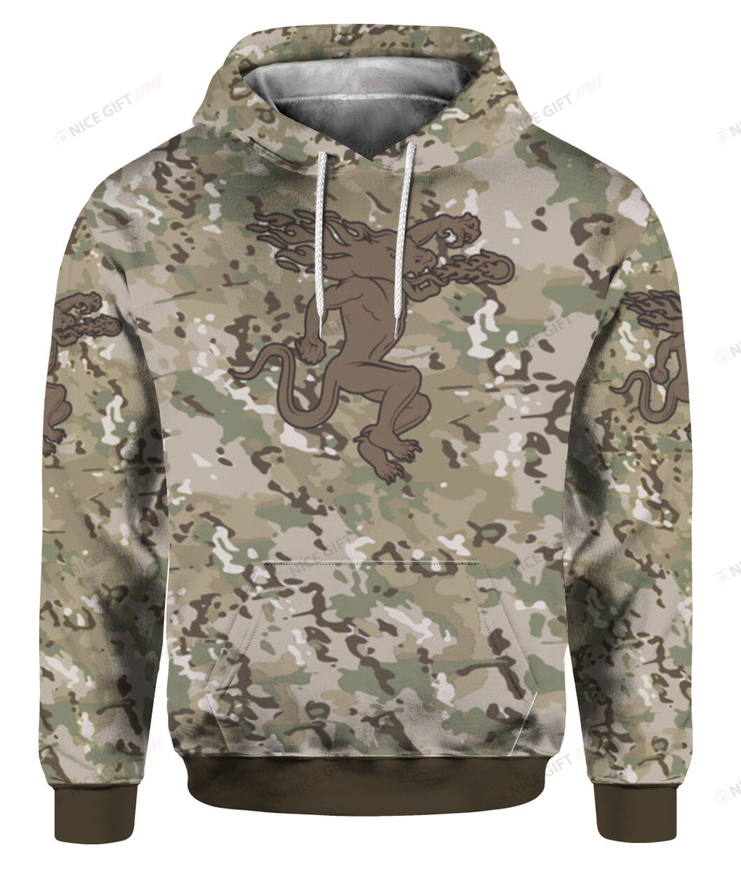 Fireball Whisky Camouflage 3D Hoodie Gift For Fans