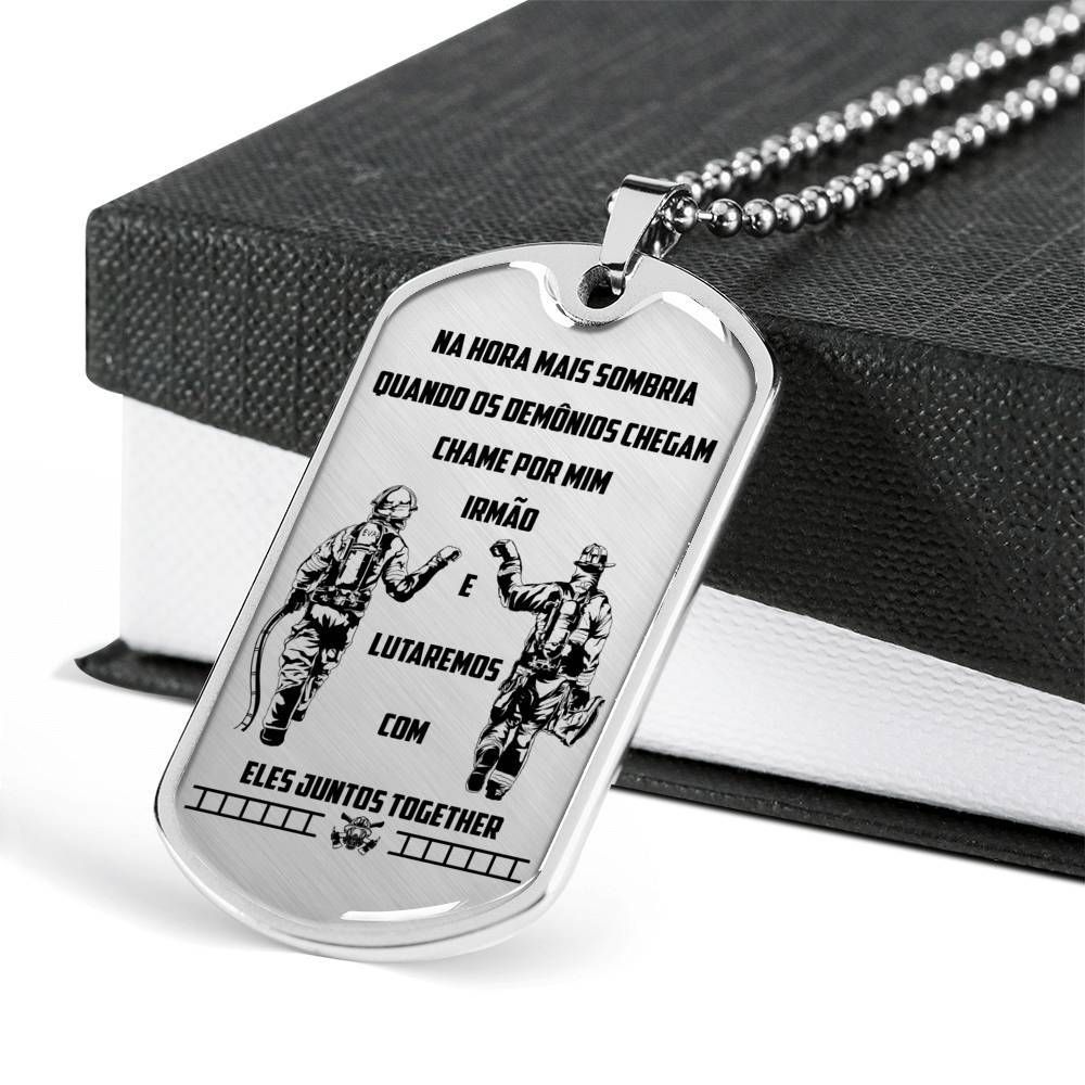 Firefighter – Call On Me Brother – Portugal – Military Ball Chain