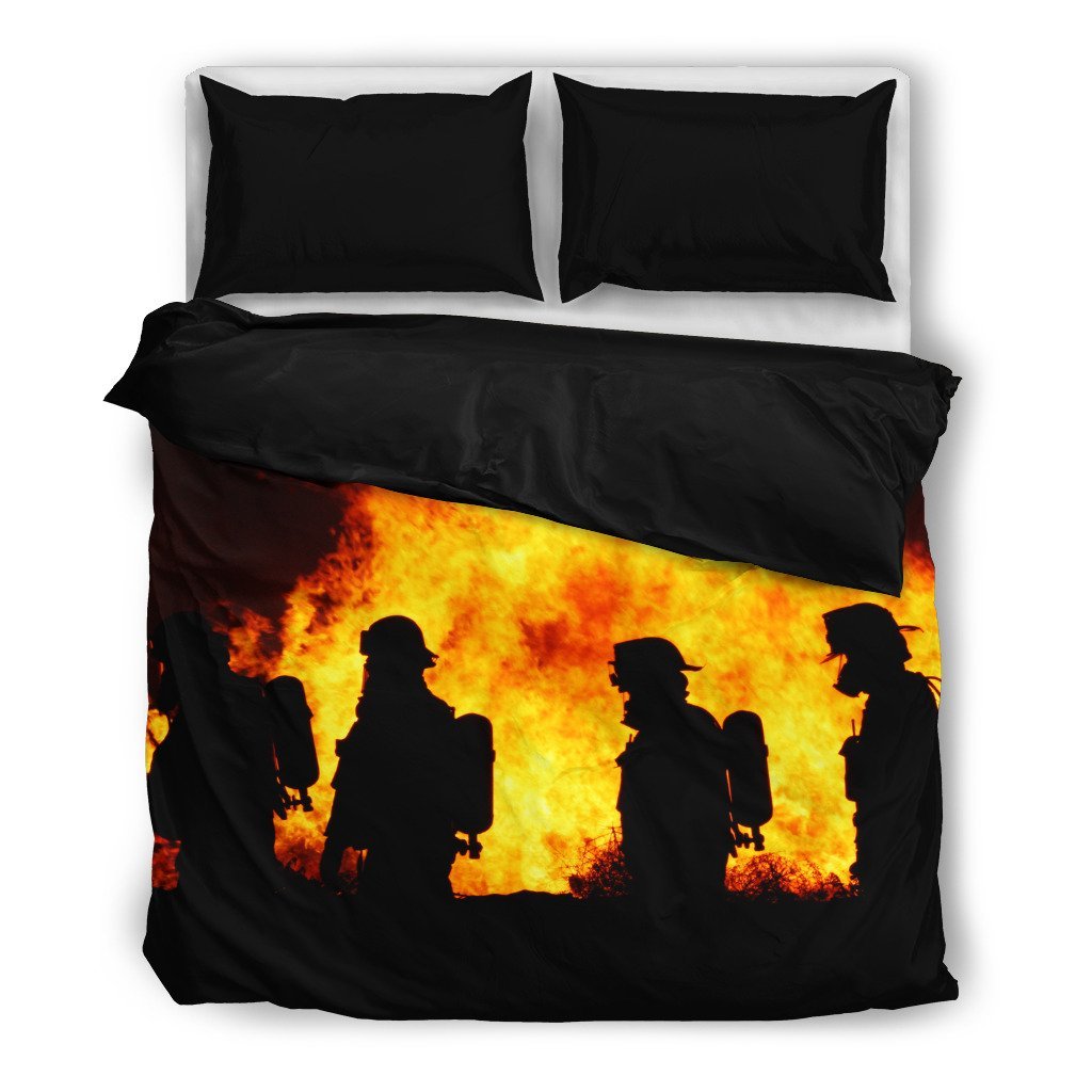 Firefighters 3D Customized Duvet Cover Bedding Set