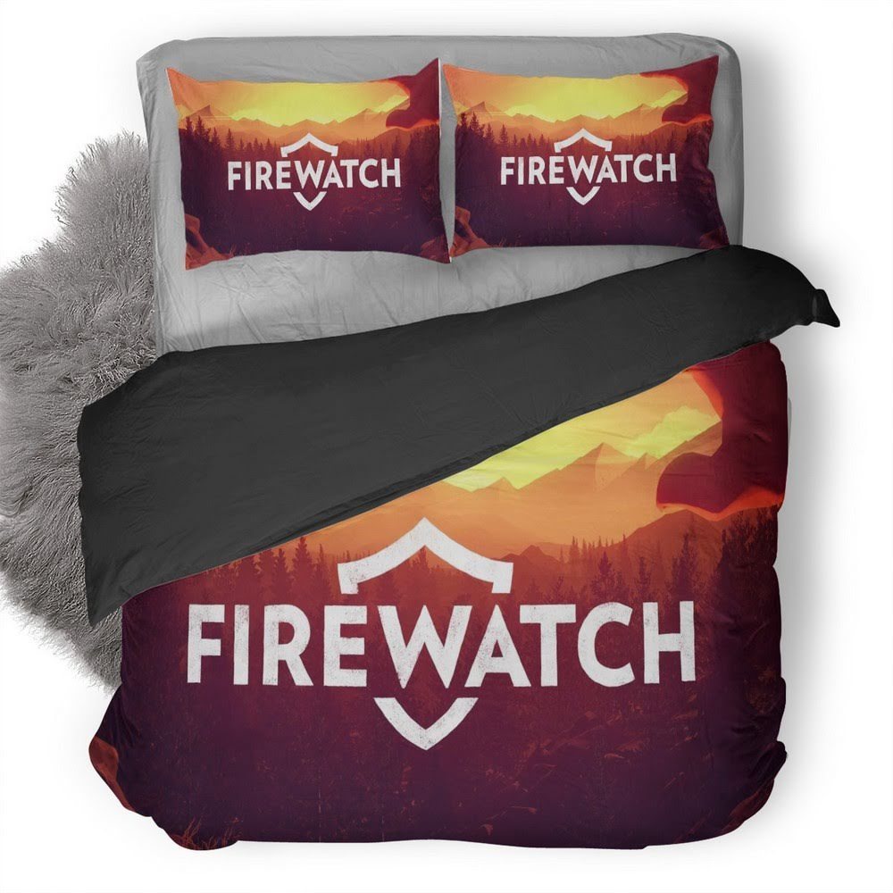 Firewatch 10 3D Customized Duvet Cover Bedding Set