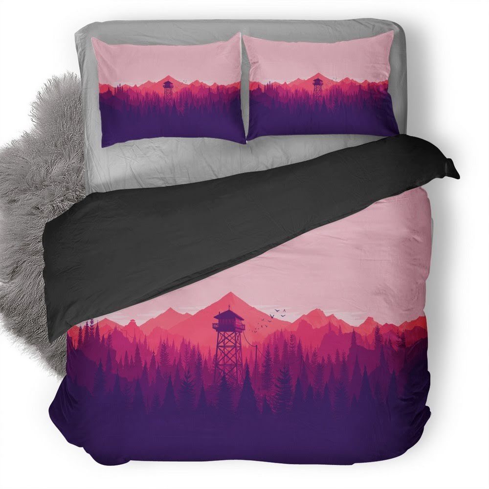 Firewatch 11 3D Customized Duvet Cover Bedding Set