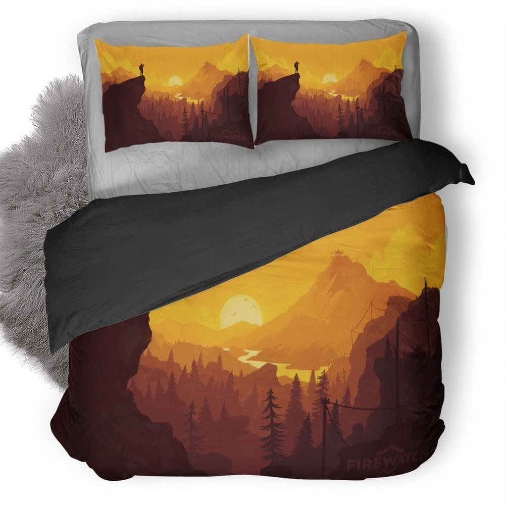 Firewatch 12 3D Customized Duvet Cover Bedding Set