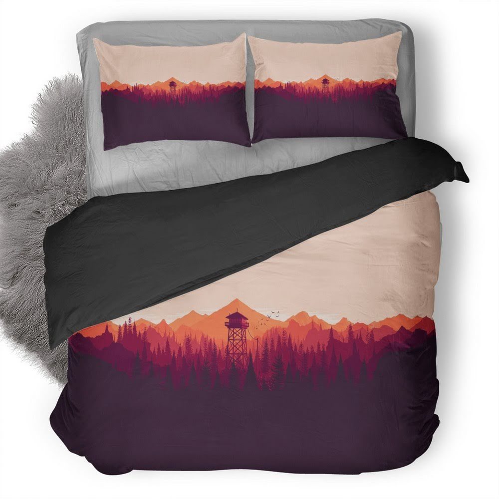 Firewatch 17 3D Customized Duvet Cover Bedding Set