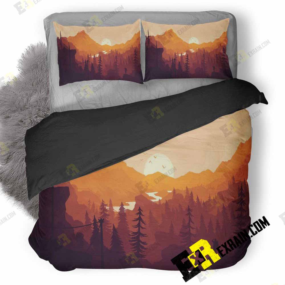 Firewatch Game 3D Customized Duvet Cover Bedding Set