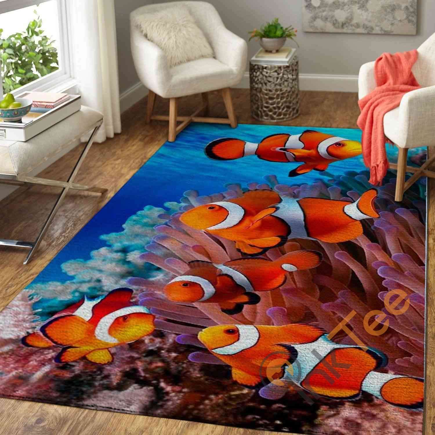 Fish Area Rectangle Rug