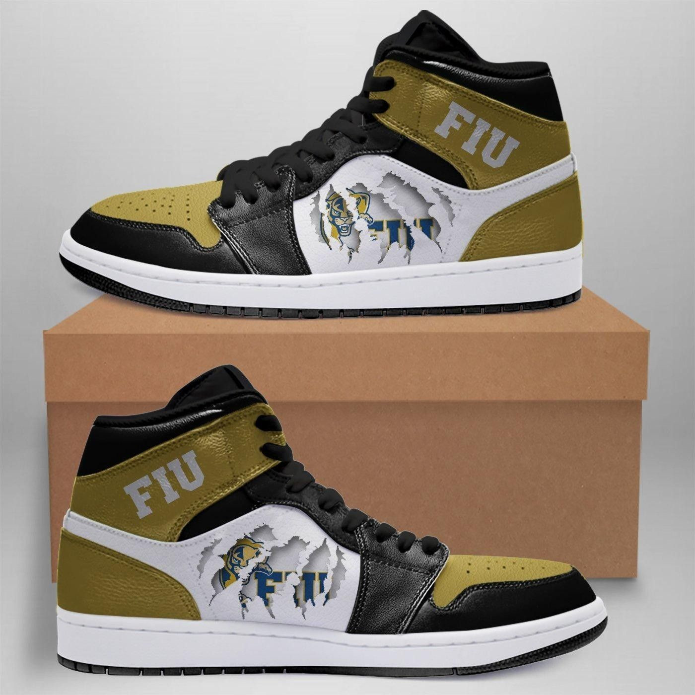 FIU Panthers NCAA Team Sneakers Gift For Fans High Top Air Jordan Sneaker, Air Jordan Hightop