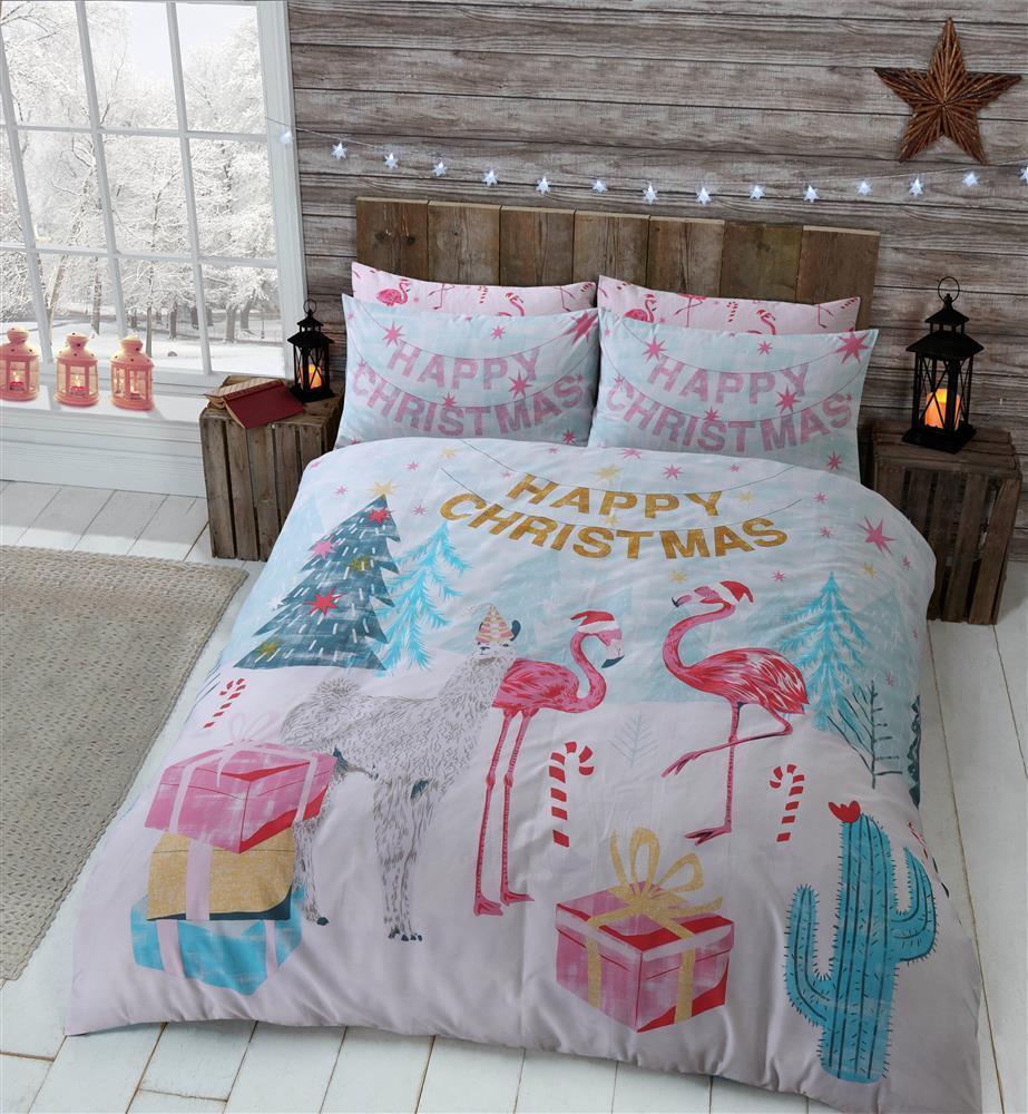 Fl2102 Flamingo Merry Christmas 3D Customized Duvet Cover Bedding Set