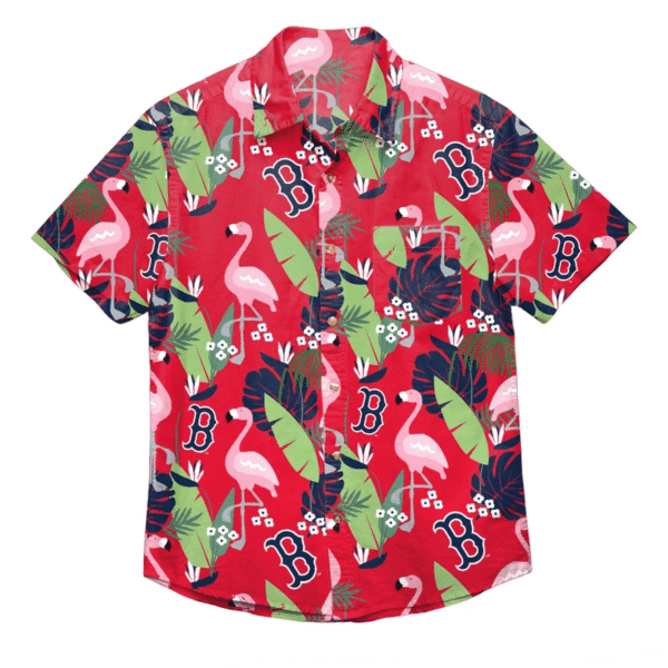 Flamingo Boston Red Sox MLB – Premium Hawaiian Shirt – Gift For Sports Lovers