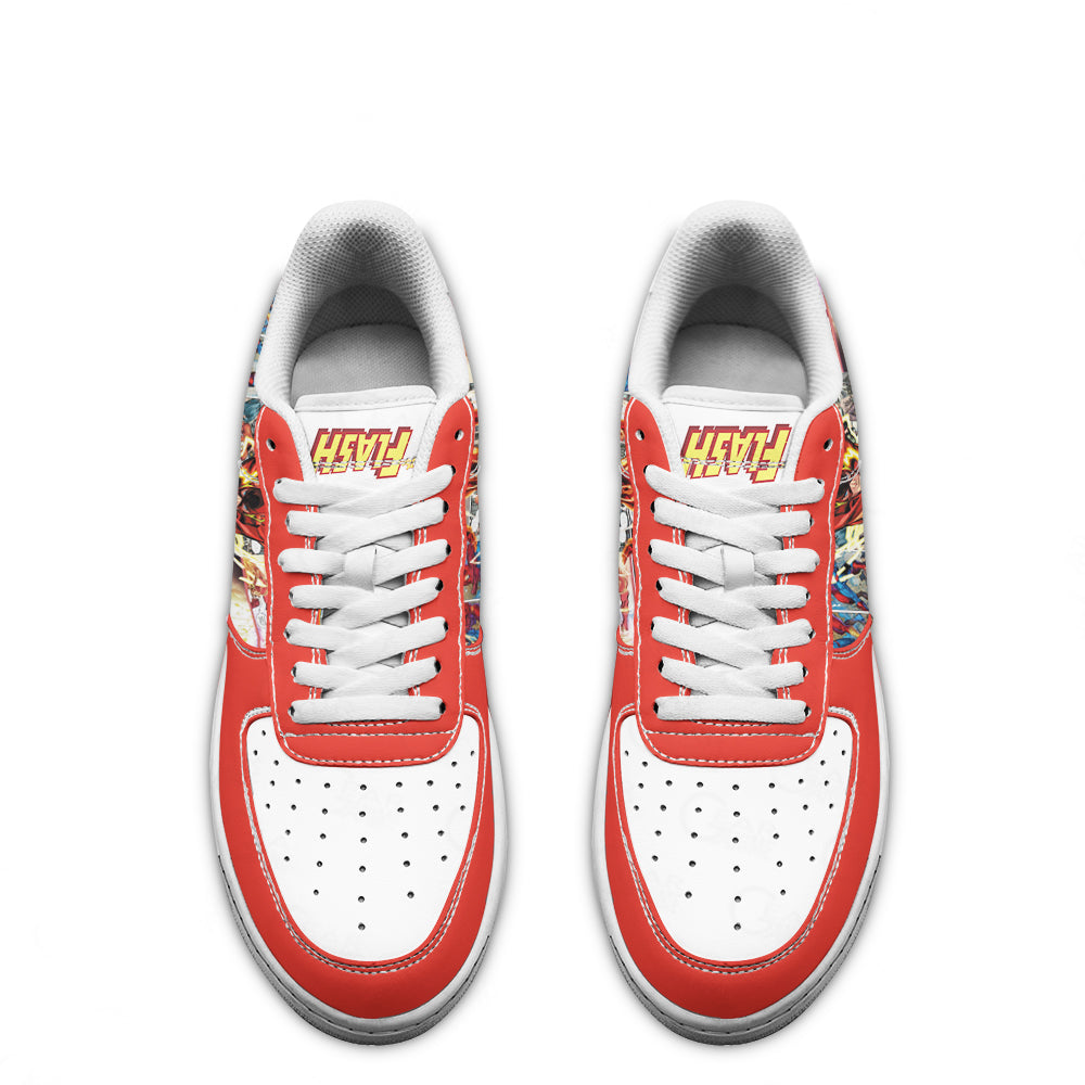 Flash Air Sneakers Custom Superhero Comic Shoes