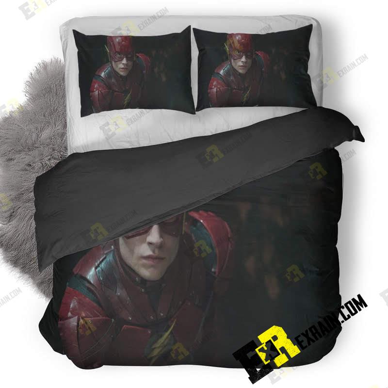 Flash Justice League 8K 9 3D Customized Duvet Cover Bedding Set