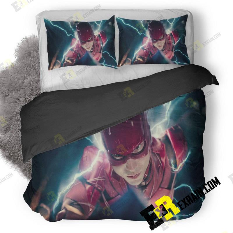 Flash Justice League Hd Og 3D Customized Duvet Cover Bedding Set