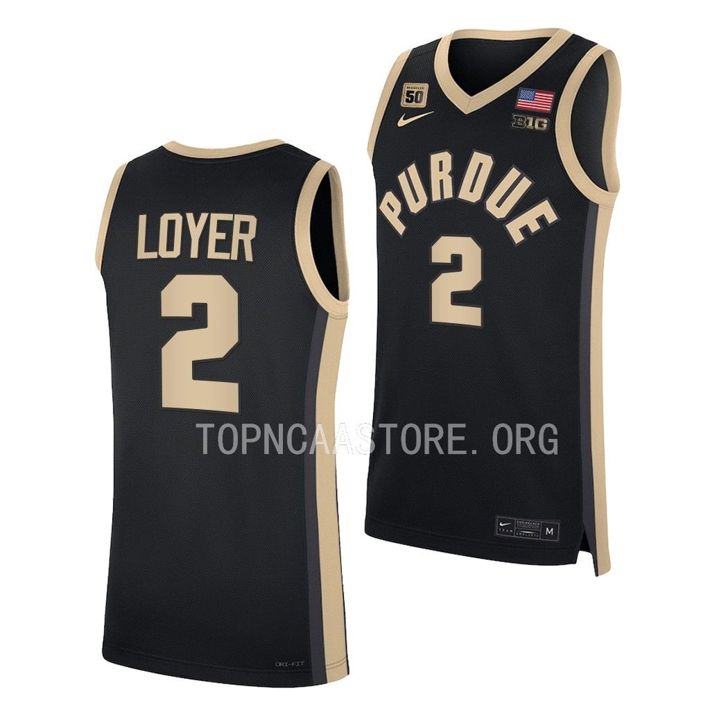 Fletcher Loyer Purdue Boilermakers #2 Black Jersey