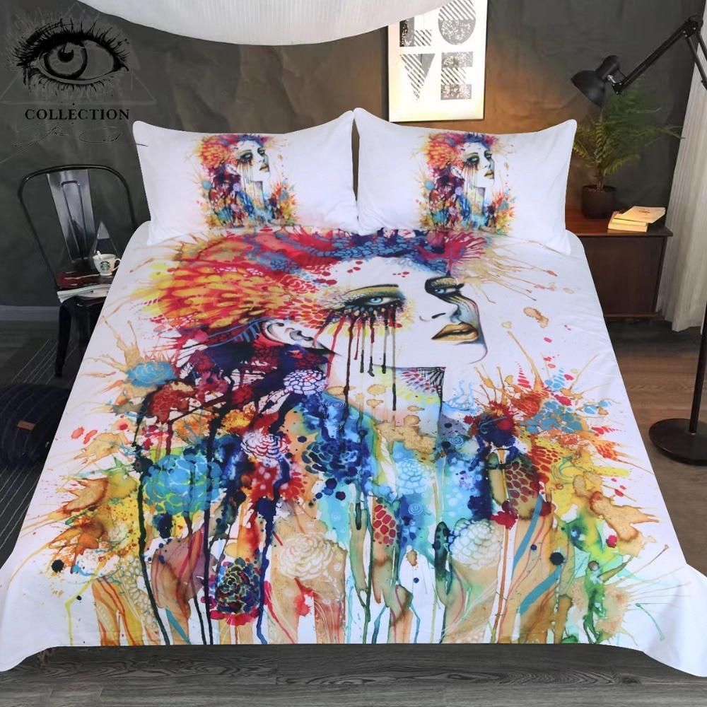 Flora By Pixie Cold Art Duvet Cover Bedding Set