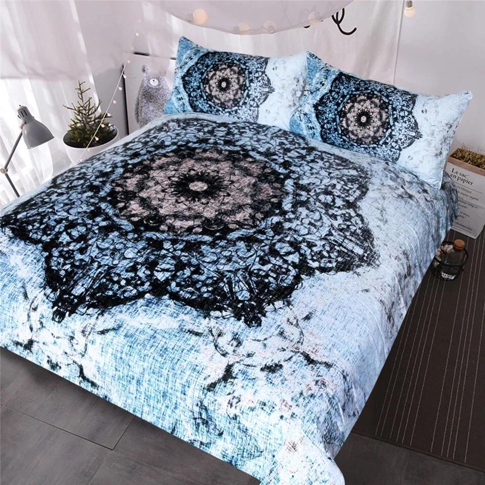 Floral Mandala 3D Customized Duvet Cover Bedding Set