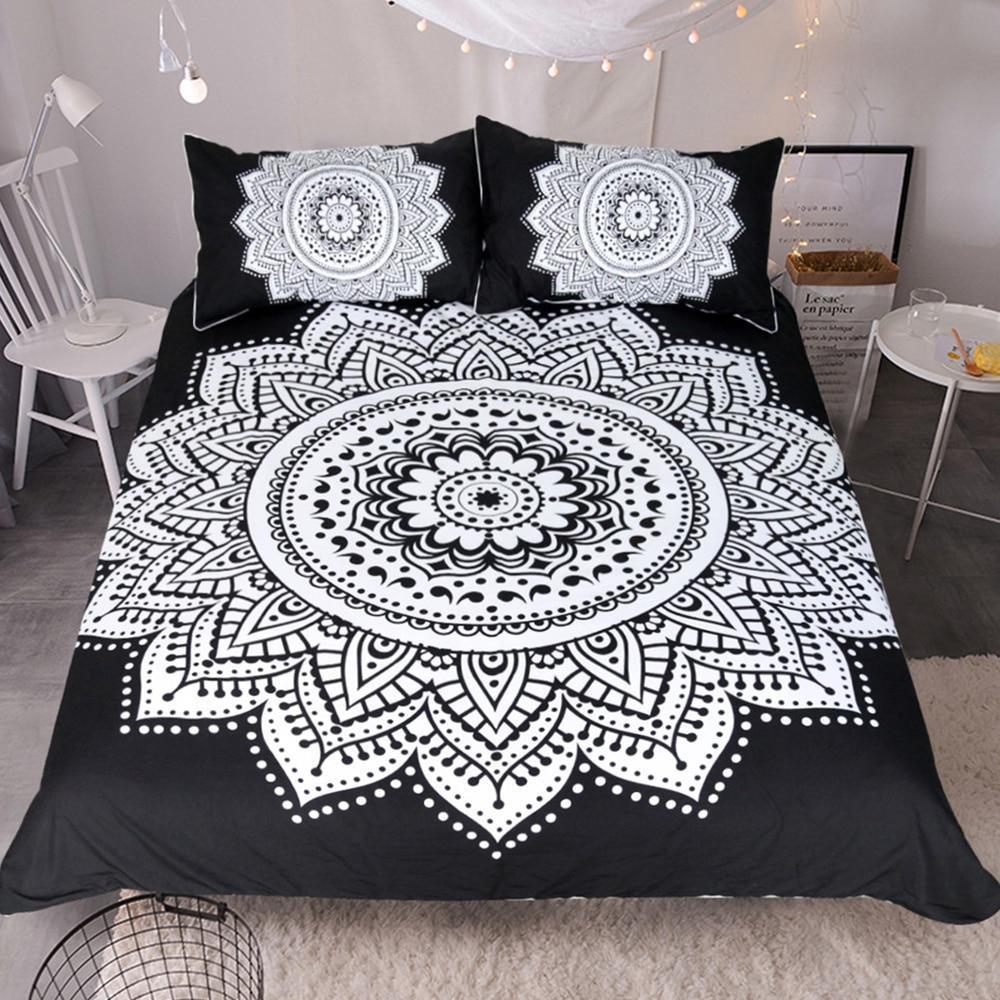 Floral Pattern Mandala Art Hop 3D Customized Duvet Cover Bedding Set