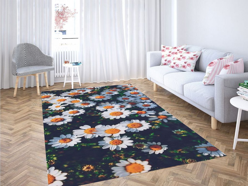 Flores Backgrounds Living Room Modern Carpet Rectangle Rug