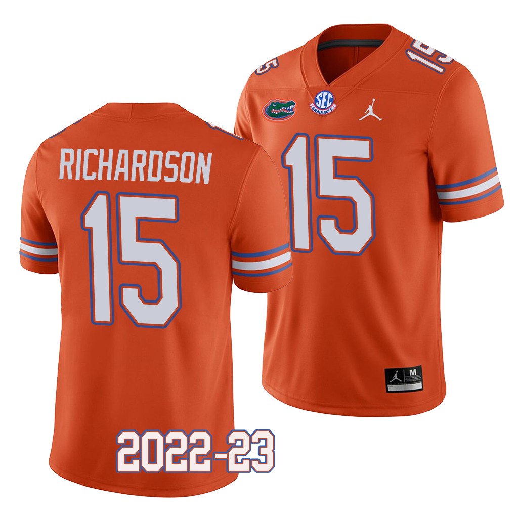 Florida Gators #15 Anthony Richardson 2022-23 College Orange Jersey Men's