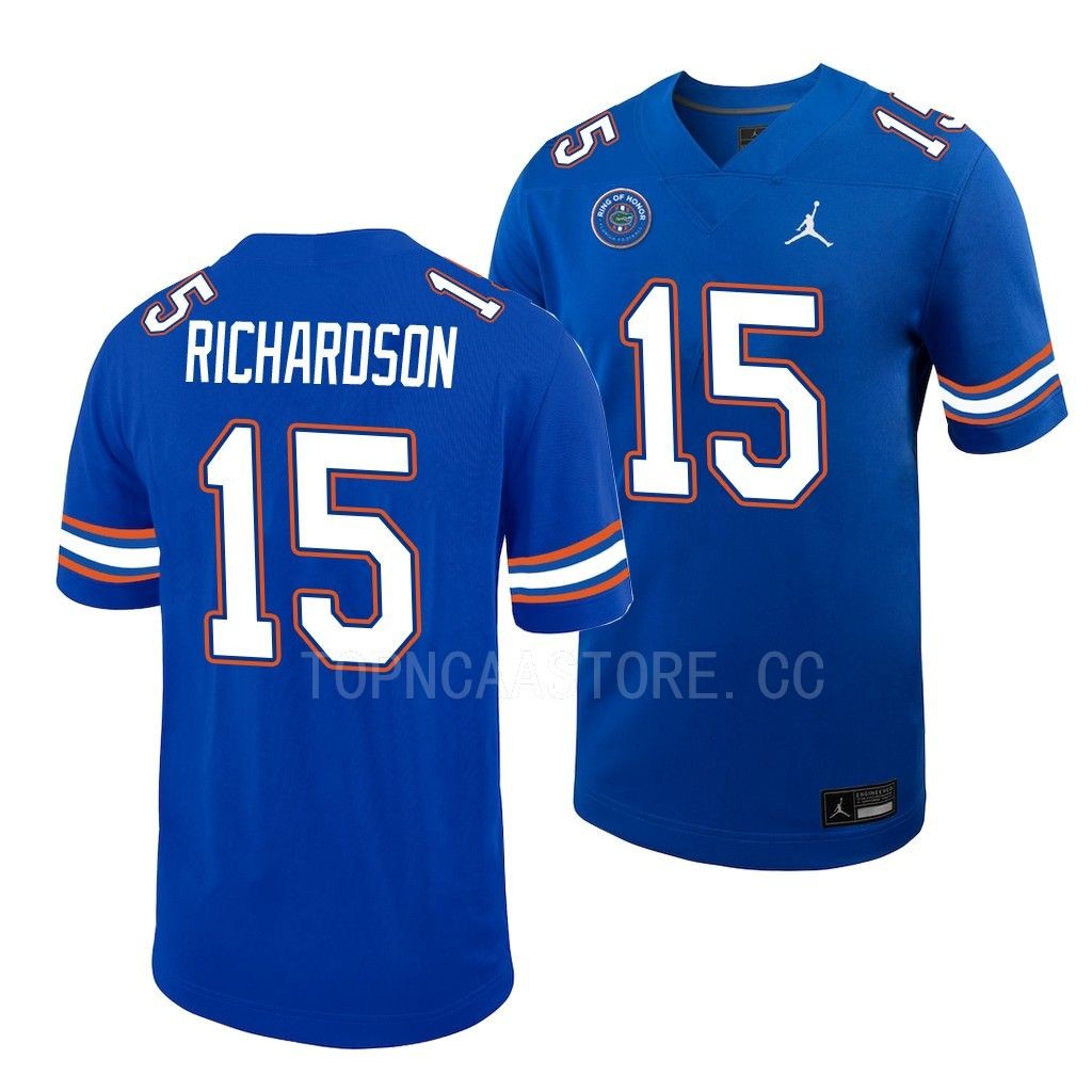 Florida Gators #15 Anthony Richardson Ring Of Honor Royal Untouchable Jersey Men's