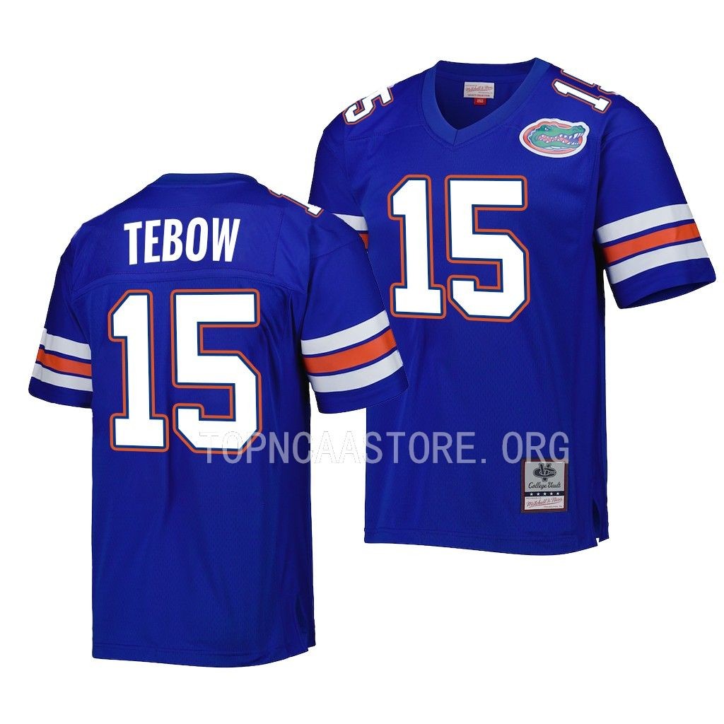 Florida Gators #15 Tim Tebow Legacy Royal Jersey Men's