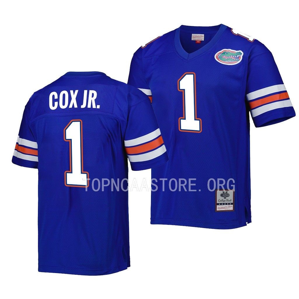 Florida Gators #1 Brenton Cox Jr. Legacy Royal Jersey Men's