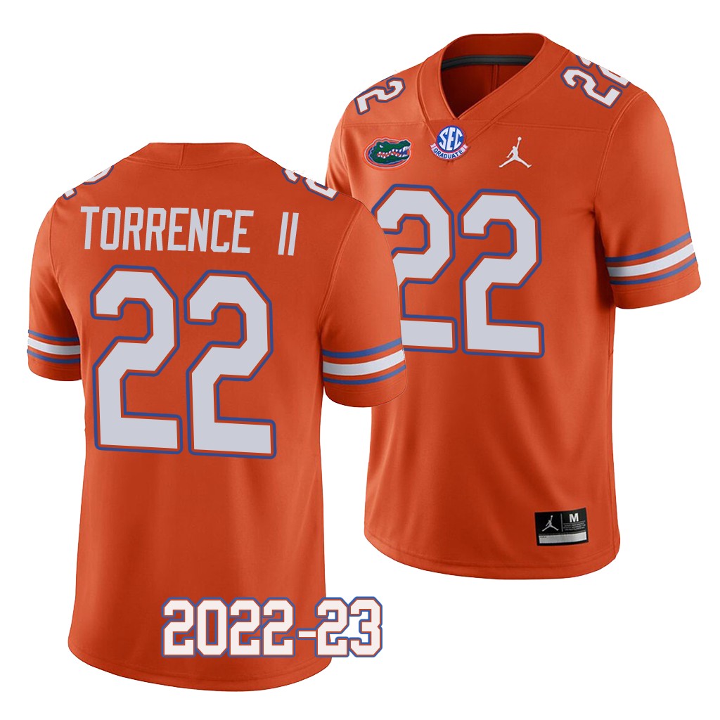 Florida Gators #22 Rashad Torrence II 2022-23 College Orange Jersey Men's