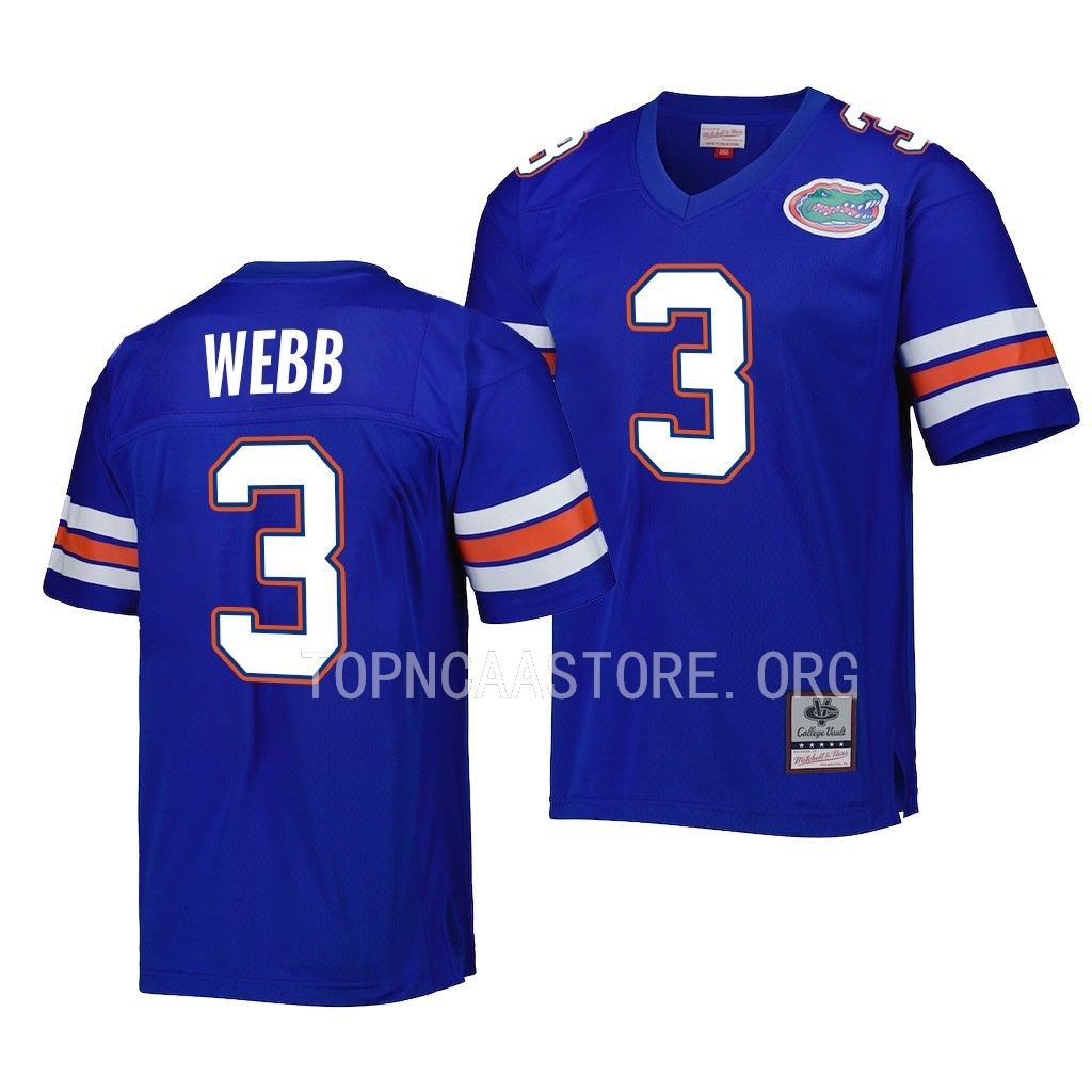 Florida Gators #3 Treyaun Webb Legacy Royal Jersey Men's