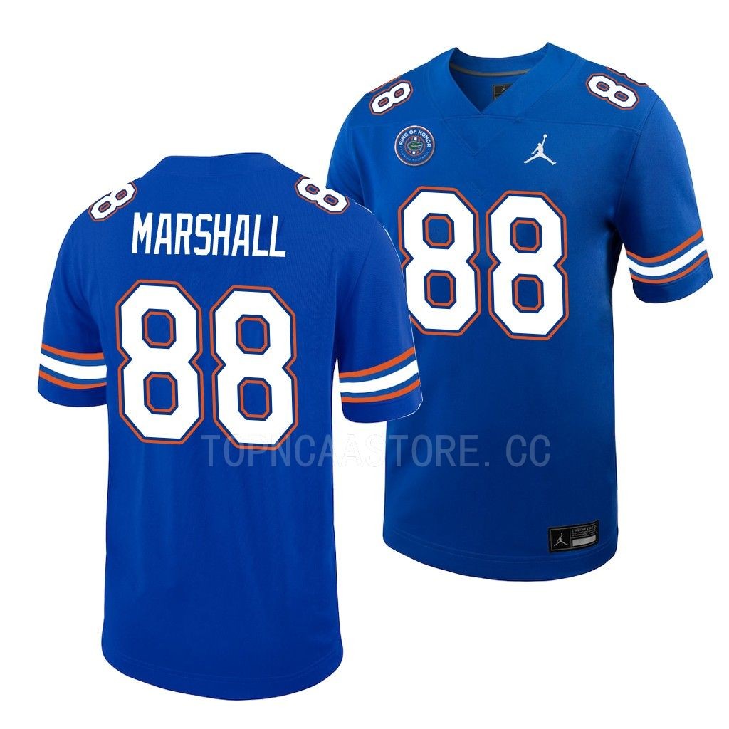Florida Gators #88 Wilber Marshall Ring Of Honor Royal Untouchable Jersey Men's