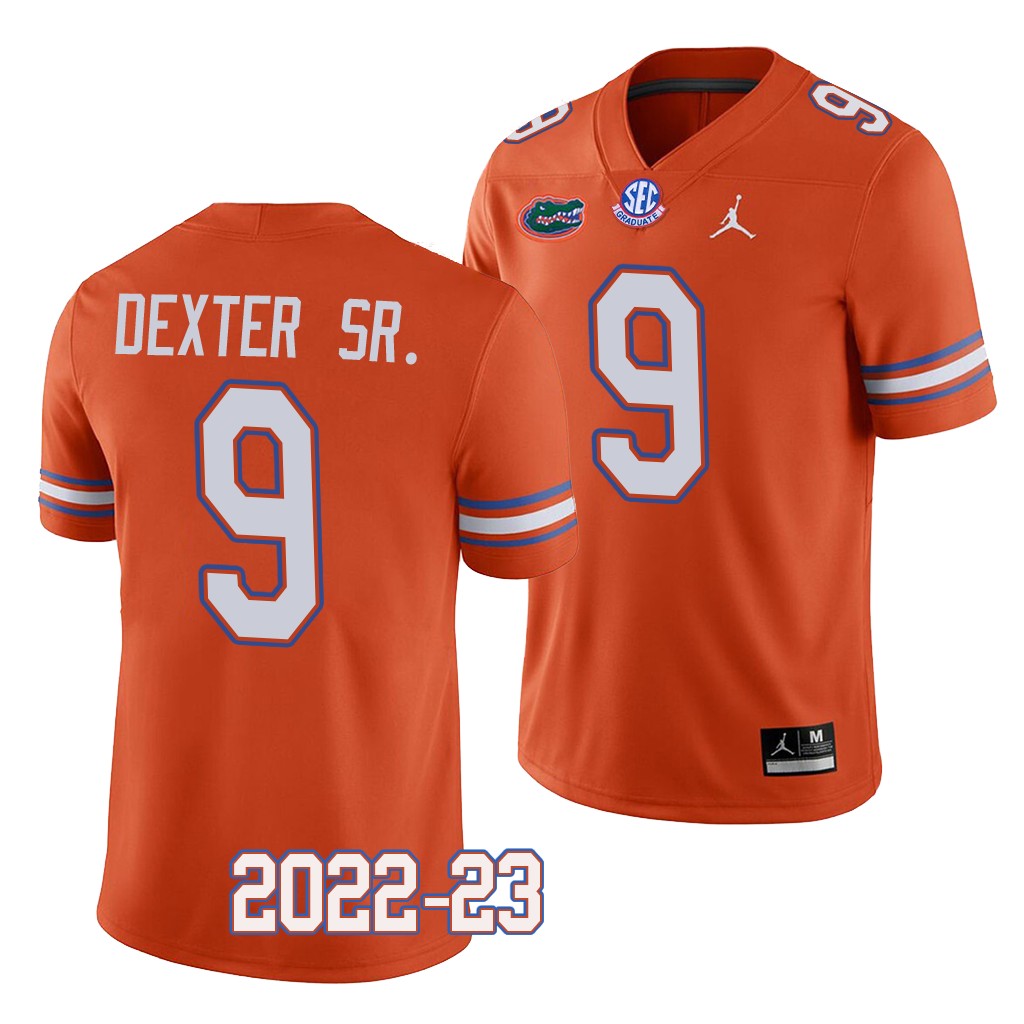 Florida Gators #9 Gervon Dexter Sr. 2022-23 College Orange Jersey Men's