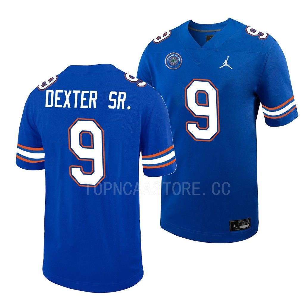 Florida Gators #9 Gervon Dexter Sr. Ring Of Honor Royal Untouchable Jersey Men's