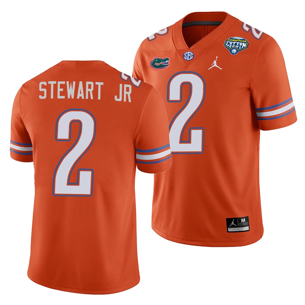 Florida Gators Brad Stewart Jr. 2020 Cotton Bowl Classic Orange College Jersey