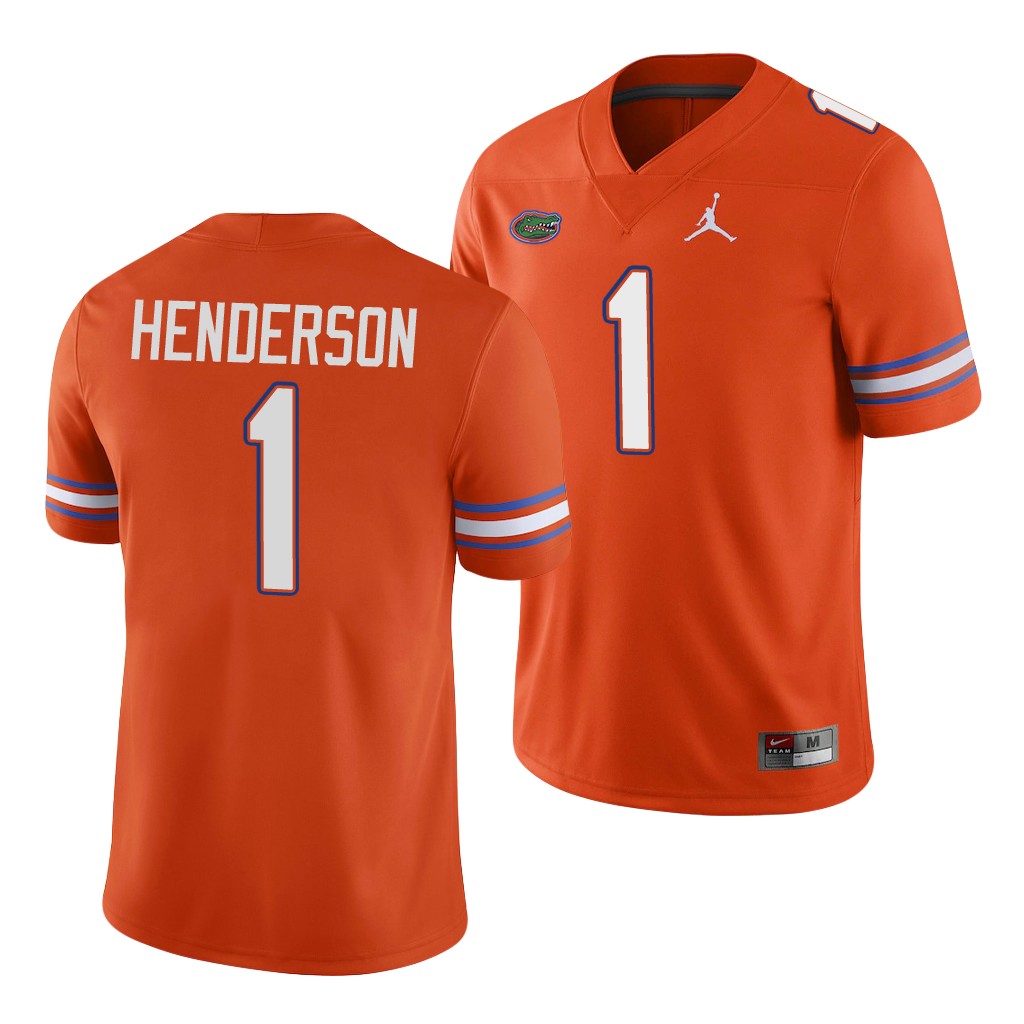 Florida Gators CJ Henderson Orange Game Men's College Jersey