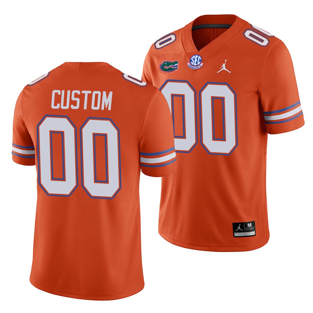 Florida Gators Custom Orange College Men's Alternate Game Jersey