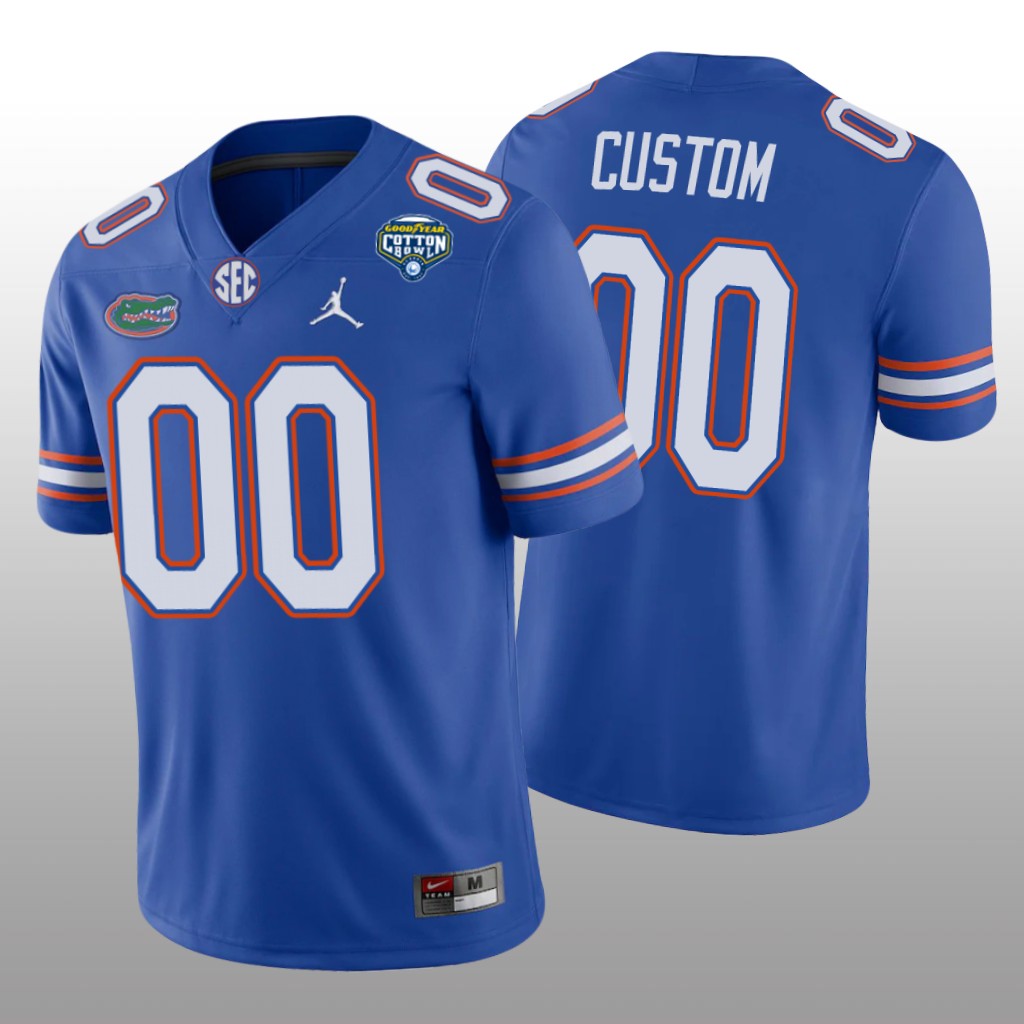 Florida Gators Custom Royal Game Jersey 2020 Cotton Bowl - Men's