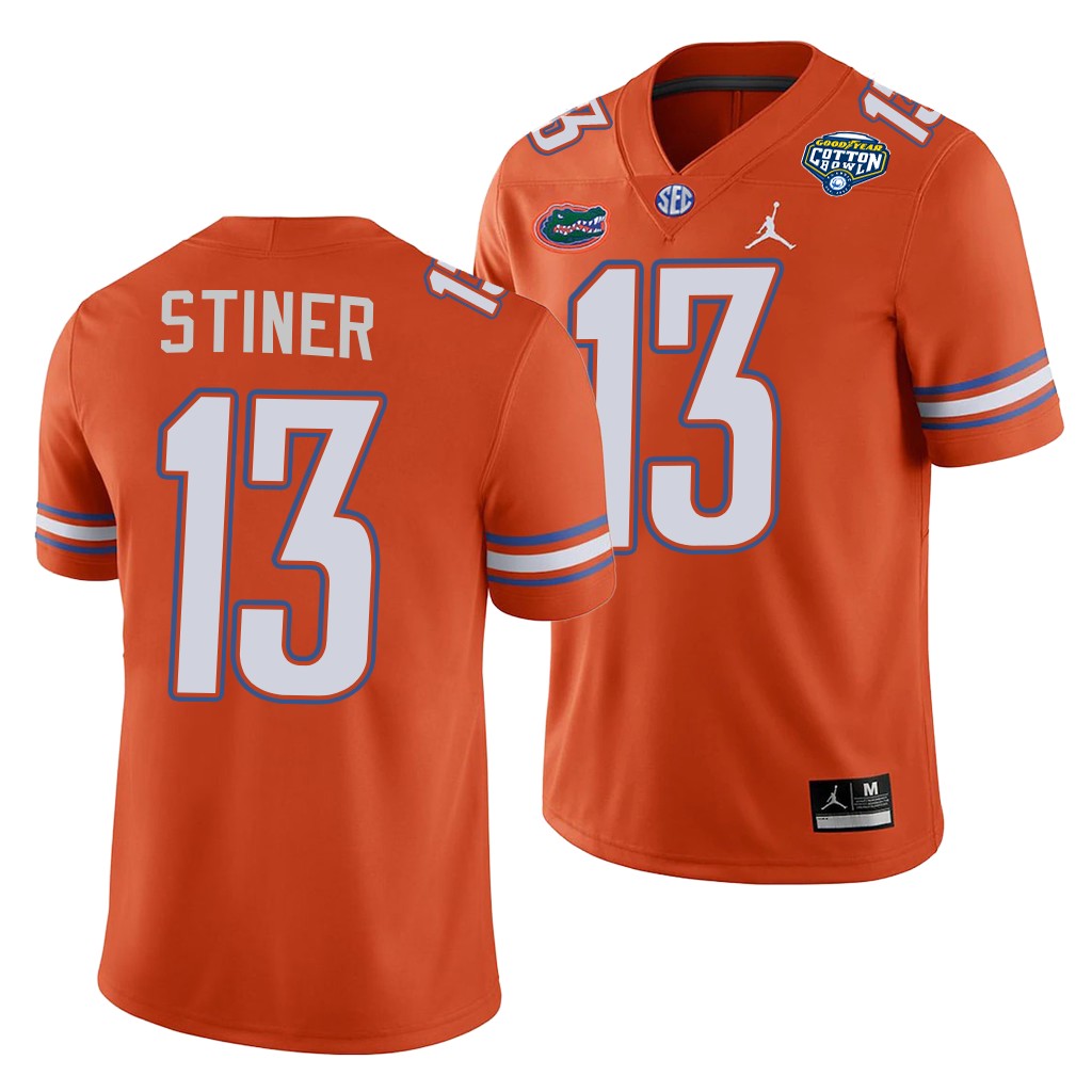Florida Gators Donovan Stiner 2020 Cotton Bowl Classic Orange College Jersey