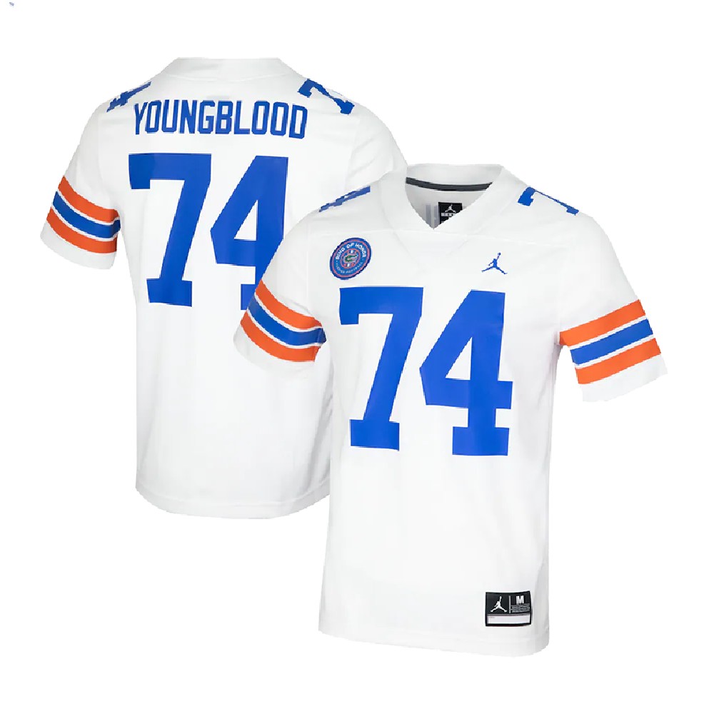 Florida Gators Jack Youngblood 74 White Ring of Honor Untouchable Jersey Men